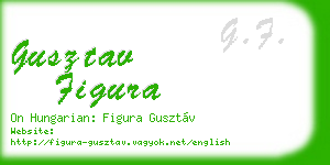 gusztav figura business card